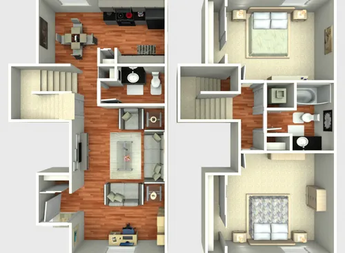 Forest Oaks Apartment San Antonio Floorplan 7