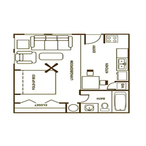 Fountainhead Apartment floor plan 1
