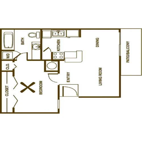 Fountainhead Apartment floor plan 2