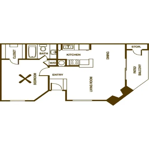 Fountainhead Apartment floor plan 3