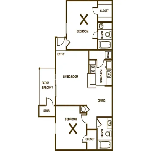 Fountainhead Apartment floor plan 6