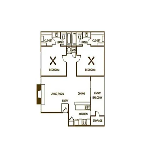 Fountainhead Apartment floor plan 7