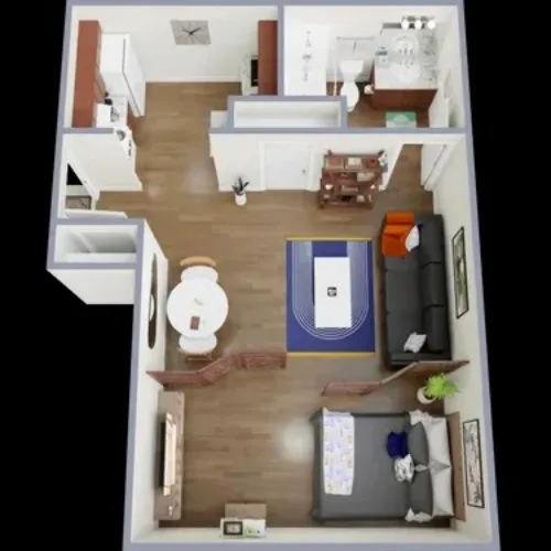 Hilltop Oaks Apartments San Antonio FloorPlan 1