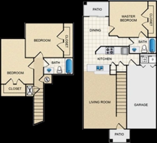 Houston Street Townhomes San Antonio FloorPlan 3