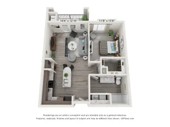 Inn at Westover Hills 55+ San Antonio Floorplan 2