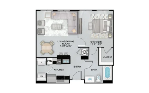 Inspire Downtown San Antonio Floorplan 14