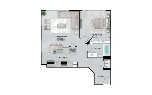 Inspire Downtown San Antonio Floorplan 17