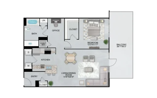 Inspire Downtown San Antonio Floorplan 19