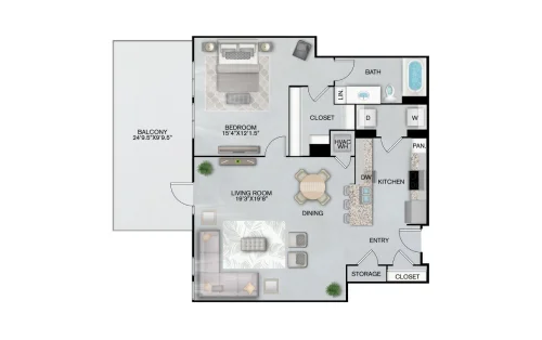 Inspire Downtown San Antonio Floorplan 21