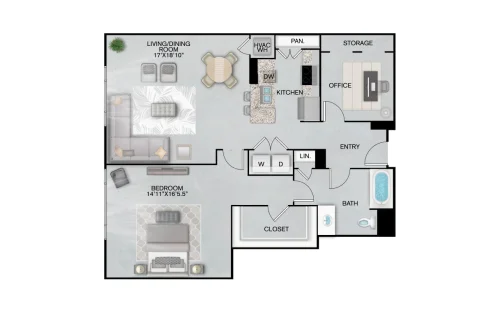 Inspire Downtown San Antonio Floorplan 24