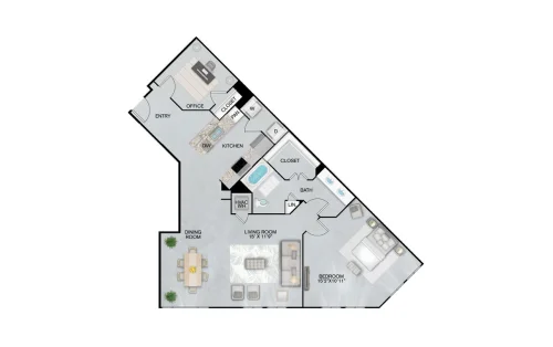 Inspire Downtown San Antonio Floorplan 25
