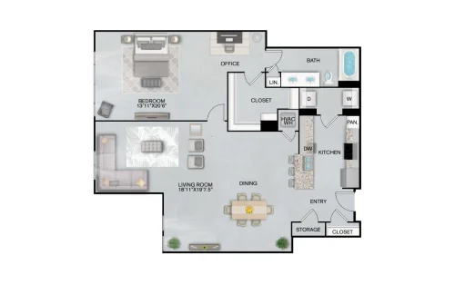 Inspire Downtown San Antonio Floorplan 27