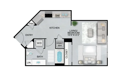 Inspire Downtown San Antonio Floorplan 3