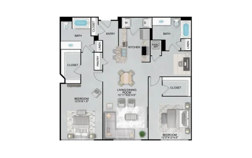 Inspire Downtown San Antonio Floorplan 36