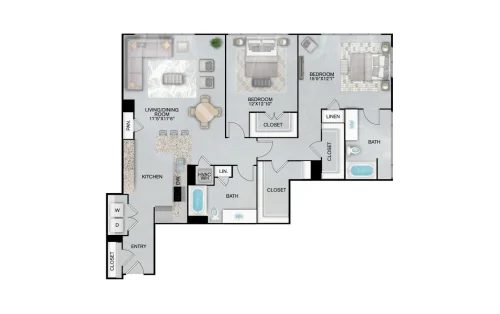Inspire Downtown San Antonio Floorplan 39