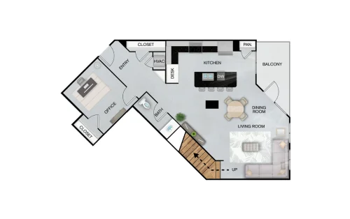 Inspire Downtown San Antonio Floorplan 43