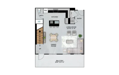 Inspire Downtown San Antonio Floorplan 44