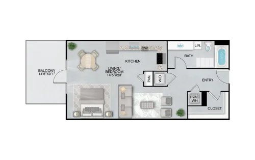 Inspire Downtown San Antonio Floorplan 5