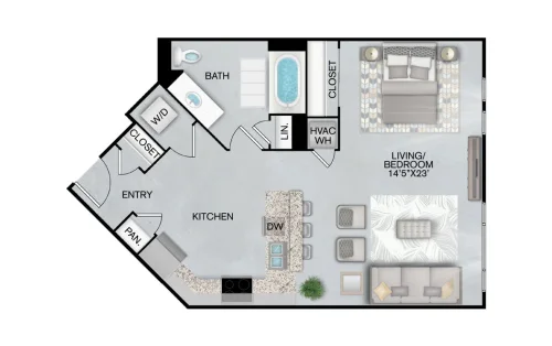 Inspire Downtown San Antonio Floorplan 6