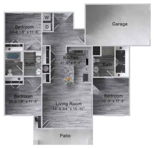 La Ventana at Canyon West Lubbock FloorPlan 4