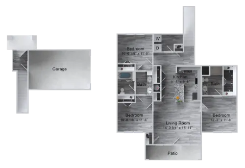 La Ventana at Canyon West Lubbock FloorPlan 5