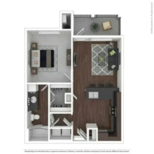 Legacy Flats San Antonio FloorPlan 4