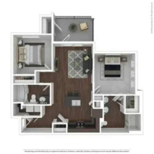 Legacy Flats San Antonio FloorPlan 6