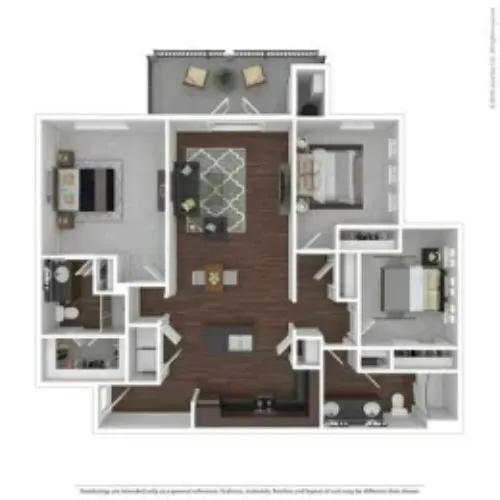 Legacy Flats San Antonio FloorPlan 8