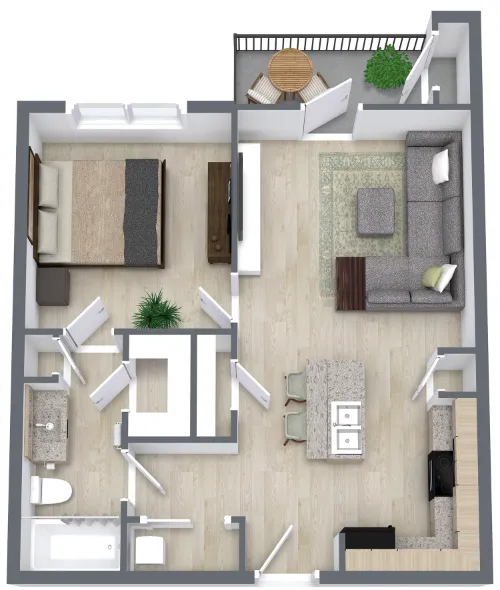 Leon Creek Flats San Antonio Floorplan 1