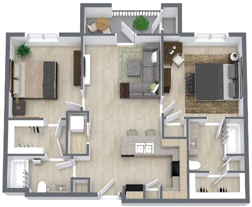 Leon Creek Flats San Antonio Floorplan 3