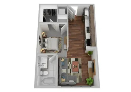 Lofts on Main San Antonio FloorPlan 1