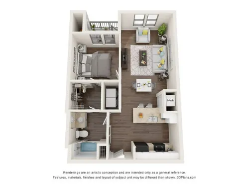 Loma Vista Lofts San Antonio FloorPlan 3