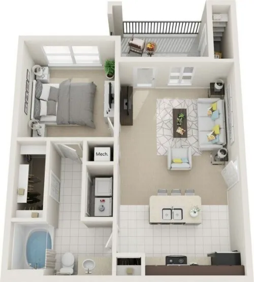 Loretto at Creekside San Antonio FloorPlan 1
