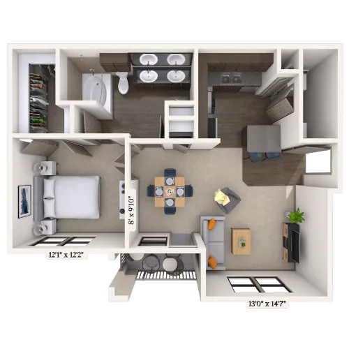 MAA Bulverde San Antonio Floorplan 1