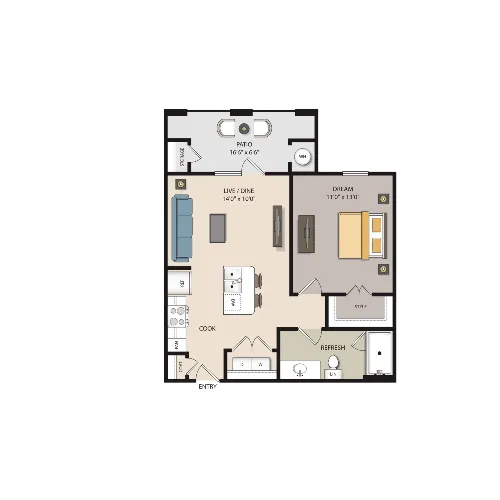 MELA San Antonio Floorplan 1