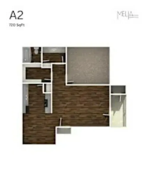 Melia Apartments San Antonio FloorPlan 2