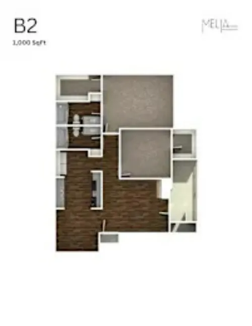 Melia Apartments San Antonio FloorPlan 4