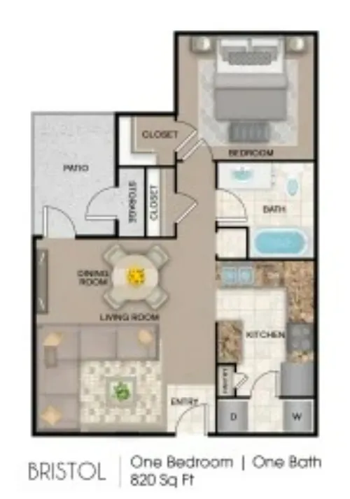 Mission Del Rio Apartment Homes San Antonio FloorPlan 2