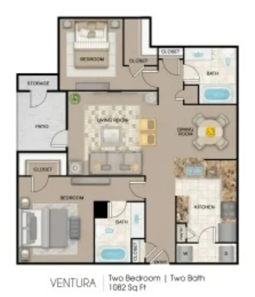 Mission Del Rio Apartment Homes San Antonio FloorPlan 4