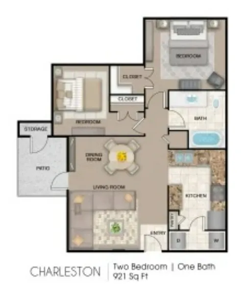 Mission Del Rio Apartment Homes San Antonio FloorPlan 5