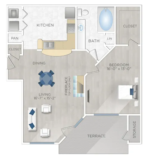 Montecristo Apartments San Antonio FloorPlan 2