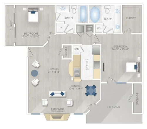 Montecristo Apartments San Antonio FloorPlan 4