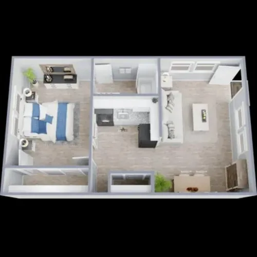 Oak Creek Apartments Lubbock FloorPlan 1