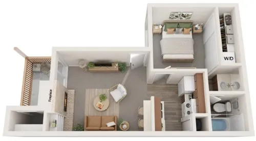 Oak Springs Apartments San Antonio Floorplan 1