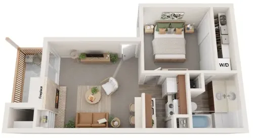 Oak Springs Apartments San Antonio Floorplan 2
