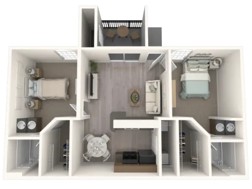 Oaks of Westlakes Apartments San Antonio Floorplan 3