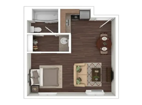 Onyx at Oslo Apartments San Antonio Floorplan 1