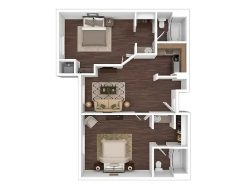 Onyx at Oslo Apartments San Antonio Floorplan 5