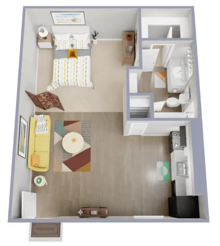 Palatia Apartment Homes San Antonio Floorplan 1