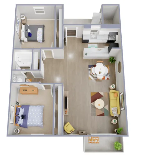 Palatia Apartment Homes San Antonio Floorplan 12